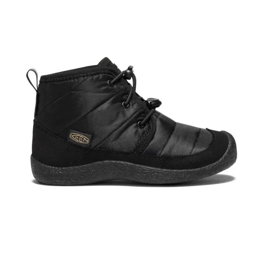 Kids KEEN Boots-Big Kids' Howser Ii Waterproof Chukka | Black/Black