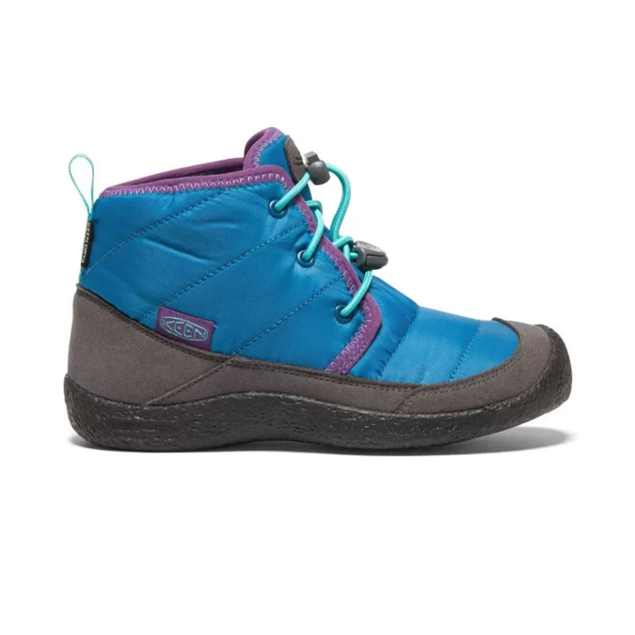 Kids KEEN Boots-Big Kids' Howser Ii Waterproof Chukka | Mykonos Blue/Atlantis