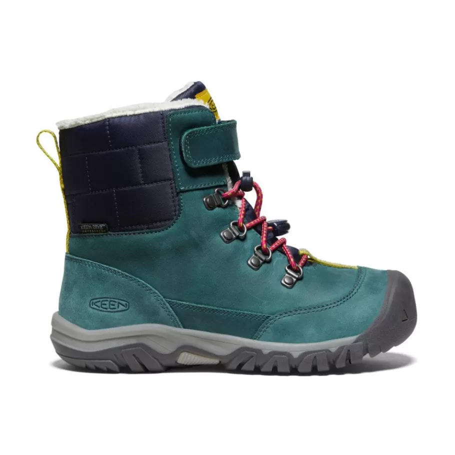 Kids KEEN Boots-Big Kids' Kanibou Waterproof Winter Boot | Deep Lagoon/Jazzy