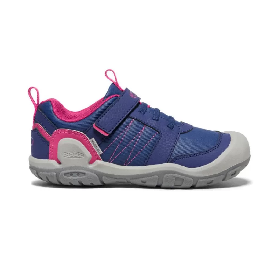 Kids KEEN Shoes-Big Kids' Knotch Peak Sneaker | Blue Depths/Pink Peacock