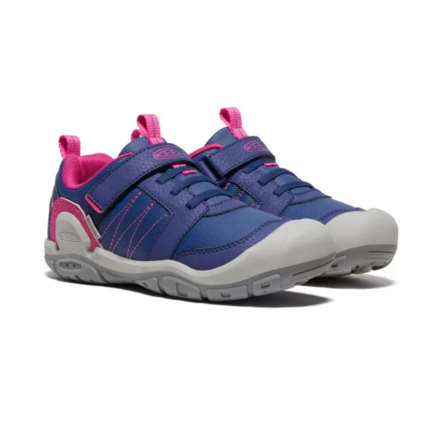 Kids KEEN Shoes-Big Kids' Knotch Peak Sneaker | Blue Depths/Pink Peacock