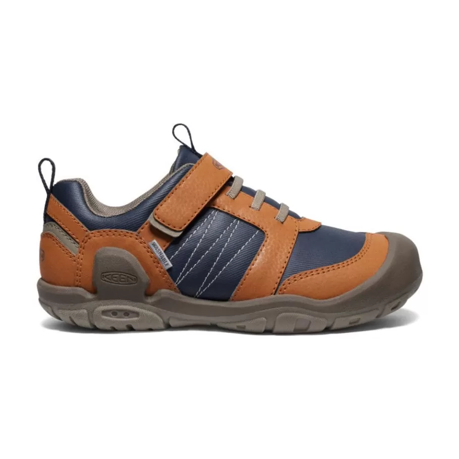 Kids KEEN Shoes-Big Kids' Knotch Peak Sneaker | Maple/Sky Captain