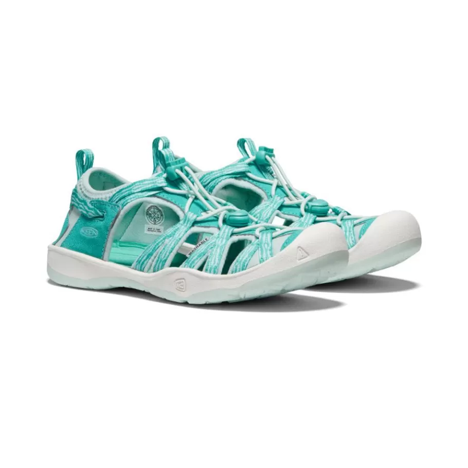 Kids KEEN Sandals-Big Kids' Moxie Sandal | Waterfall/Blue Glass