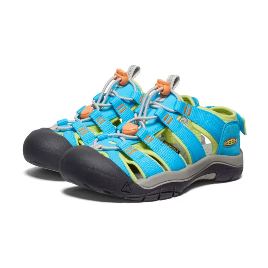 Kids KEEN Sandals-Big Kids' Newport Boundless Sandal | Blue Atoll/Daiquiri Green