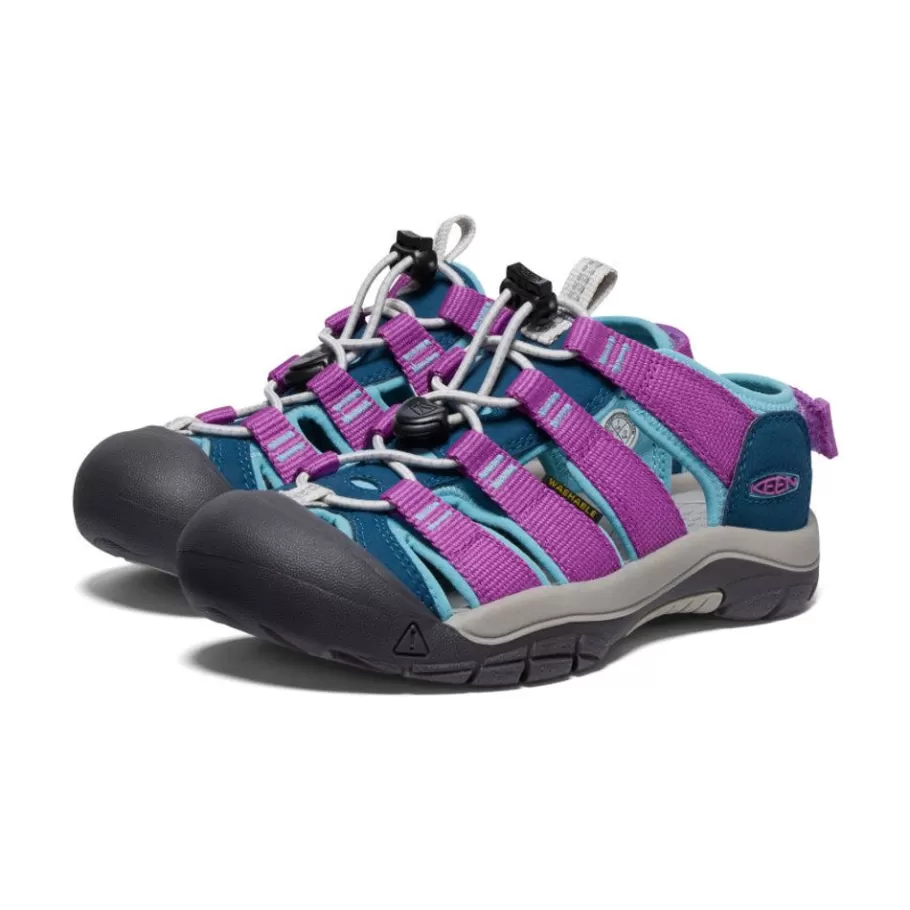 Kids KEEN Sandals-Big Kids' Newport Boundless Sandal | Legion Blue/Willowherb