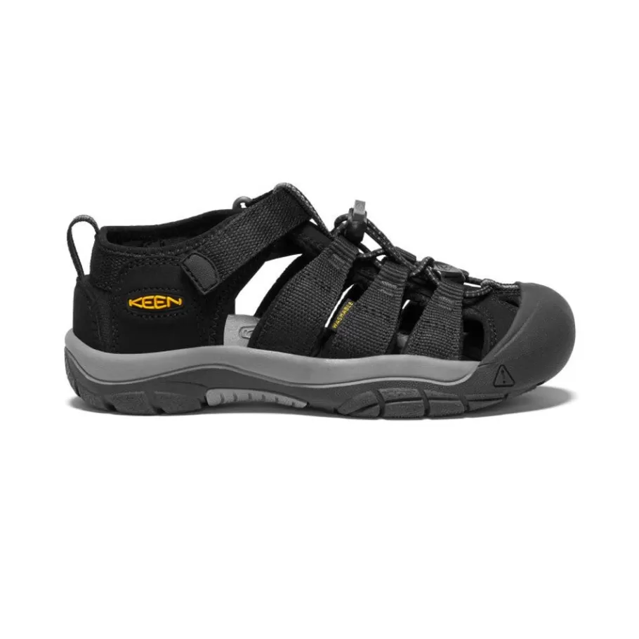 Kids KEEN Sandals-Big Kids' Newport H2 | Black/ Yellow