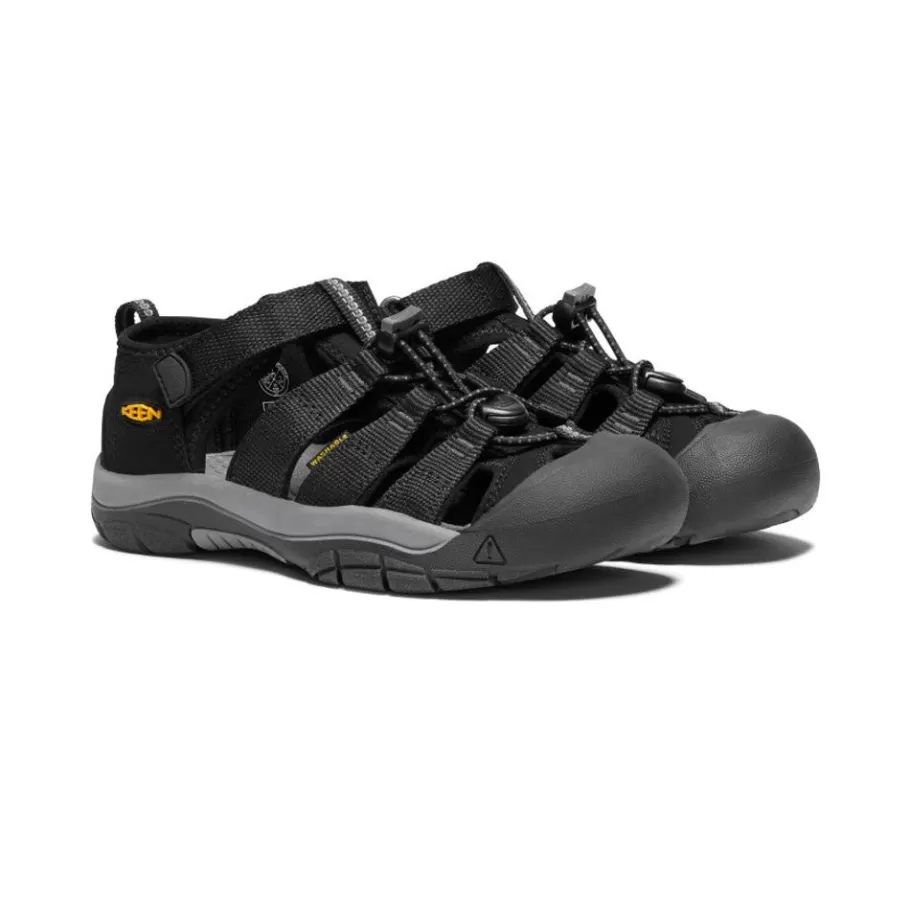 Kids KEEN Sandals-Big Kids' Newport H2 | Black/ Yellow