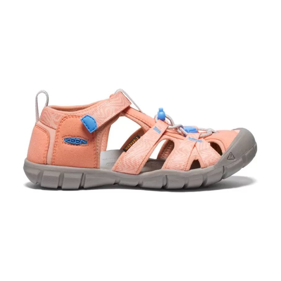 Kids KEEN Sandals-Big Kids' Seacamp Ii Cnx | Papaya Punch/Marina