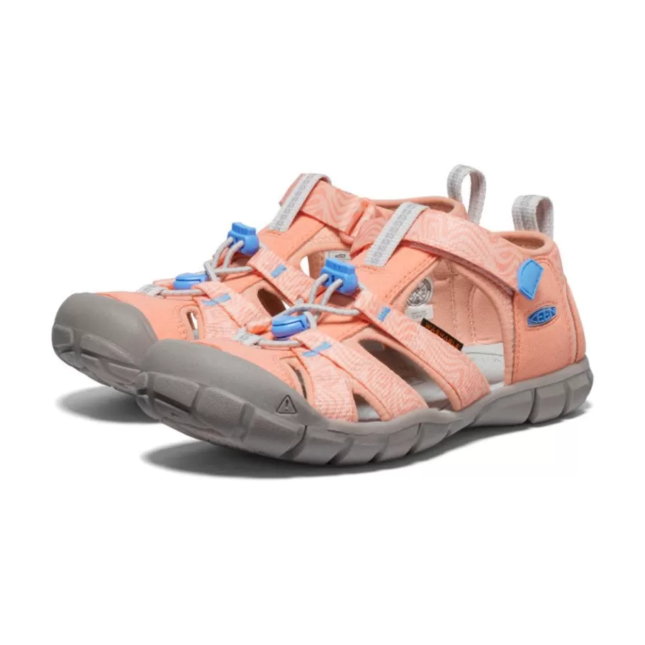 Kids KEEN Sandals-Big Kids' Seacamp Ii Cnx | Papaya Punch/Marina