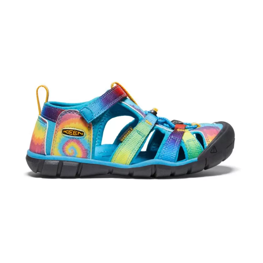Kids KEEN Sandals-Big Kids' Seacamp Ii Cnx | Vivid Blue/Original Tie Dye