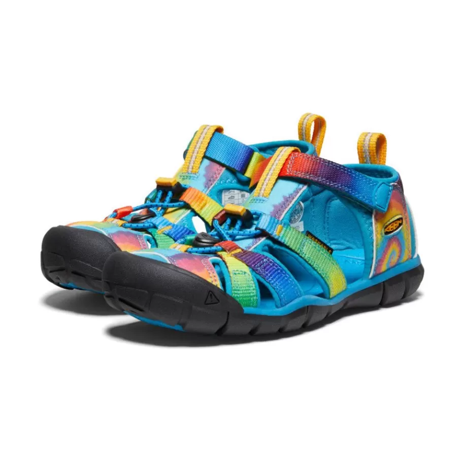 Kids KEEN Sandals-Big Kids' Seacamp Ii Cnx | Vivid Blue/Original Tie Dye