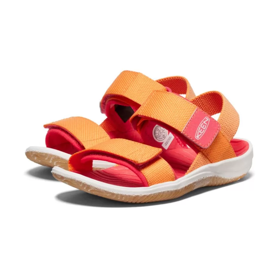 Kids KEEN Sandals-Little Kids' Elle Backstrap | Tangerine/Cayenne