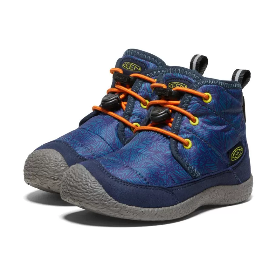 Kids KEEN Boots-Little Kids' Howser Ii Waterproof Chukka | Deep Lagoon/Evening Primrose