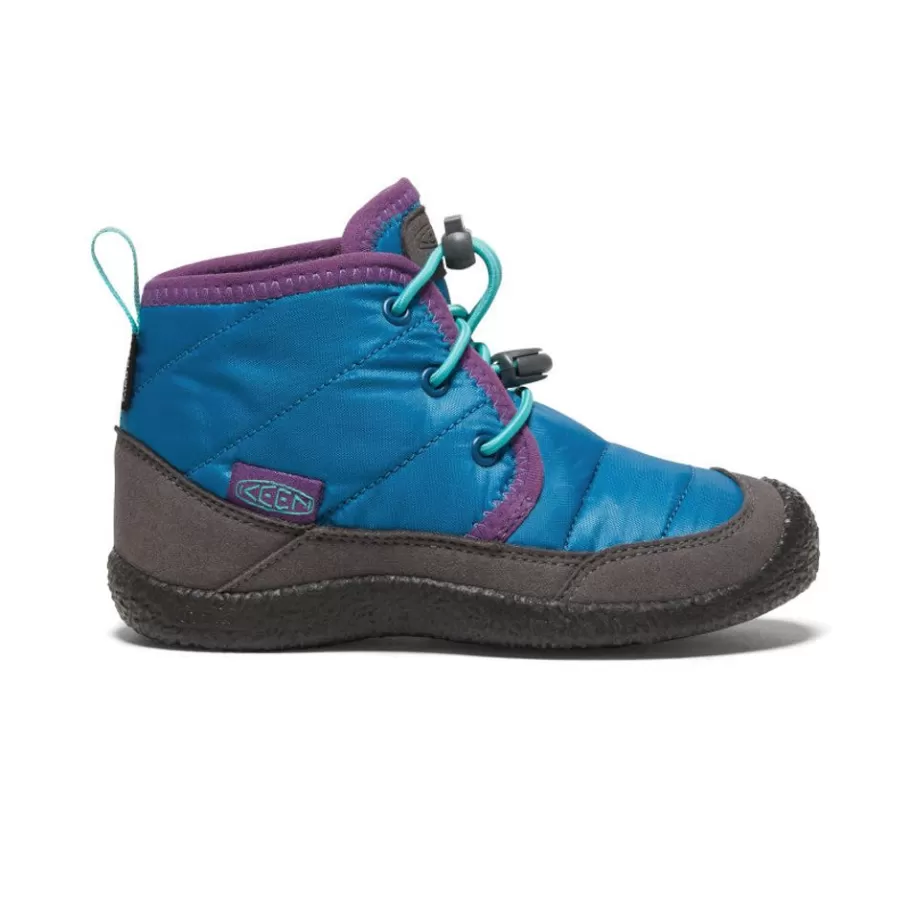 Kids KEEN Boots-Little Kids' Howser Ii Waterproof Chukka | Mykonos Blue/Atlantis