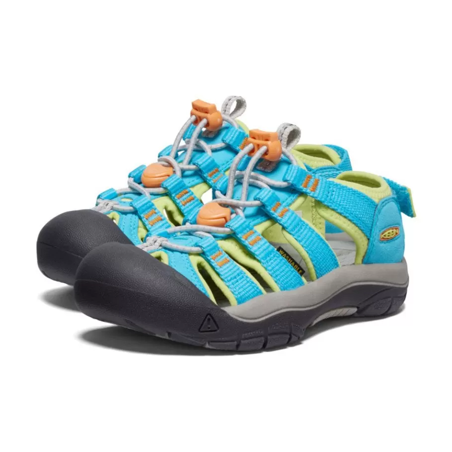 Kids KEEN Sandals-Little Kids' Newport Boundless Sandal | Blue Atoll/Daiquiri Green