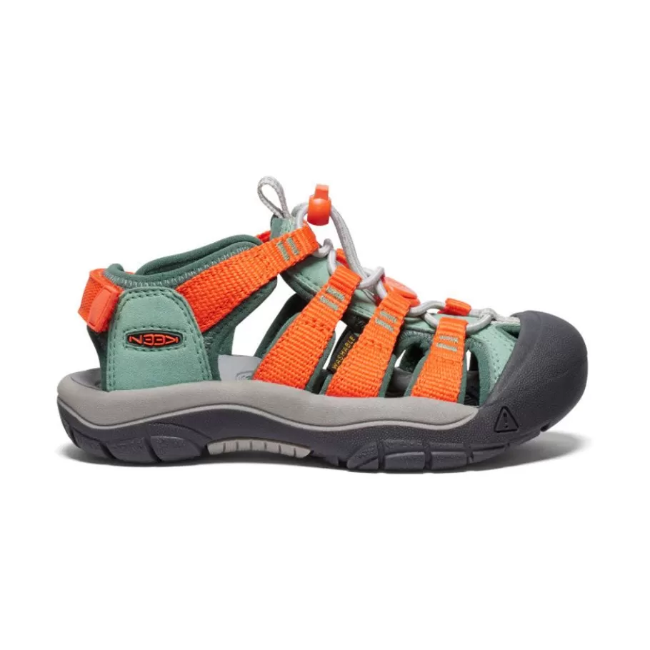 Kids KEEN Sandals-Little Kids' Newport Boundless Sandal | Granite Green/Scarlet Ibis