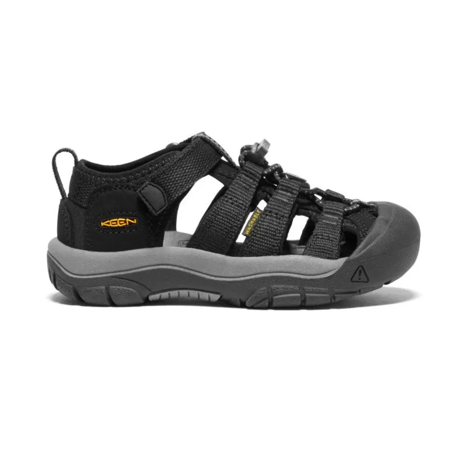 Kids KEEN Sandals-Little Kids' Newport H2 | Black/ Yellow