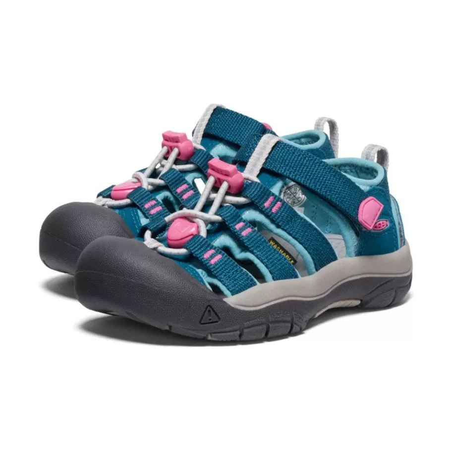 Kids KEEN Sandals-Little Kids' Newport H2 | Legion Blue/Hot Pink