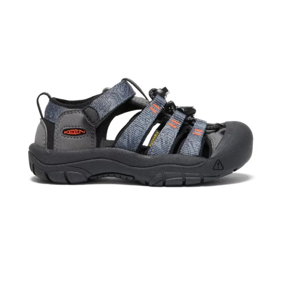 Kids KEEN Sandals-Little Kids' Newport H2 | Steel Grey/Black