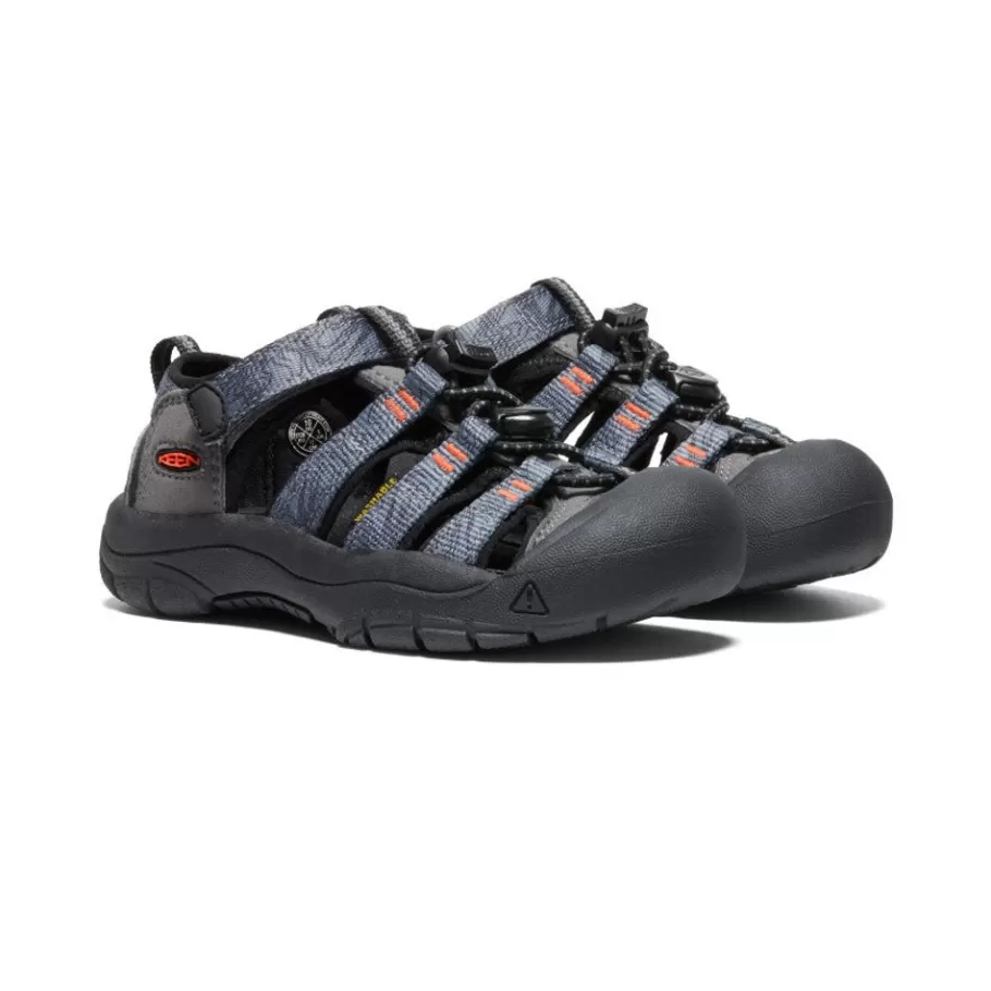 Kids KEEN Sandals-Little Kids' Newport H2 | Steel Grey/Black