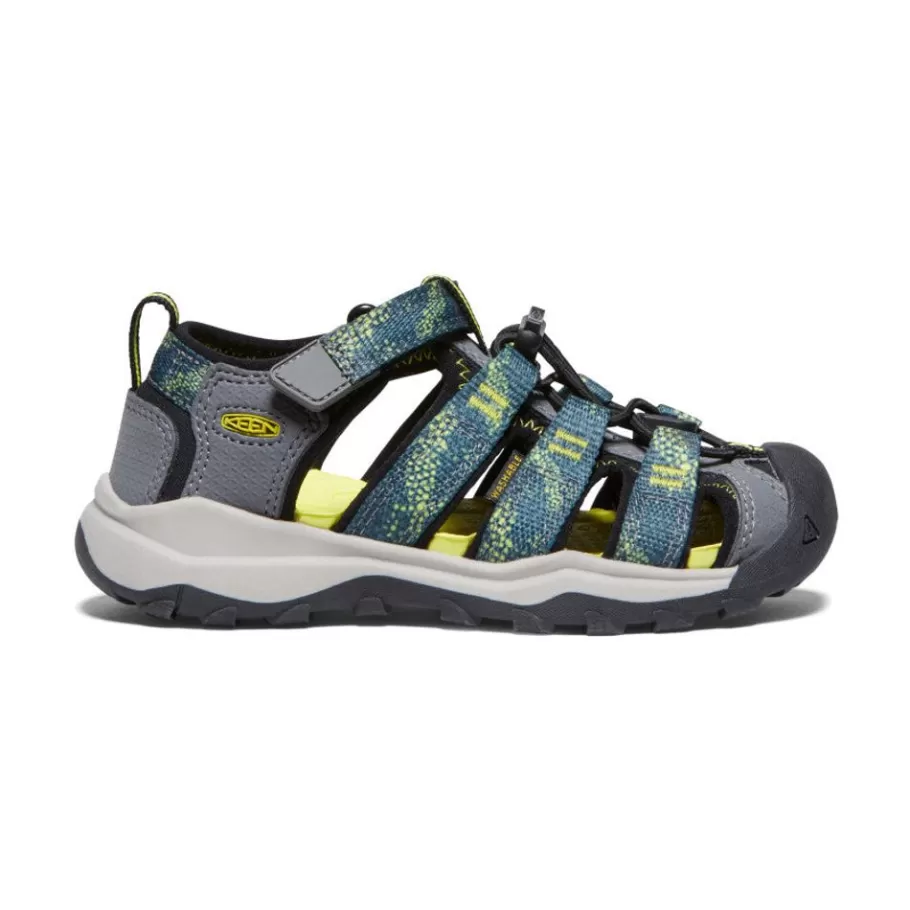 Kids KEEN Sandals-Little Kids' Newport Neo H2 | Sea Moss/Steel Grey