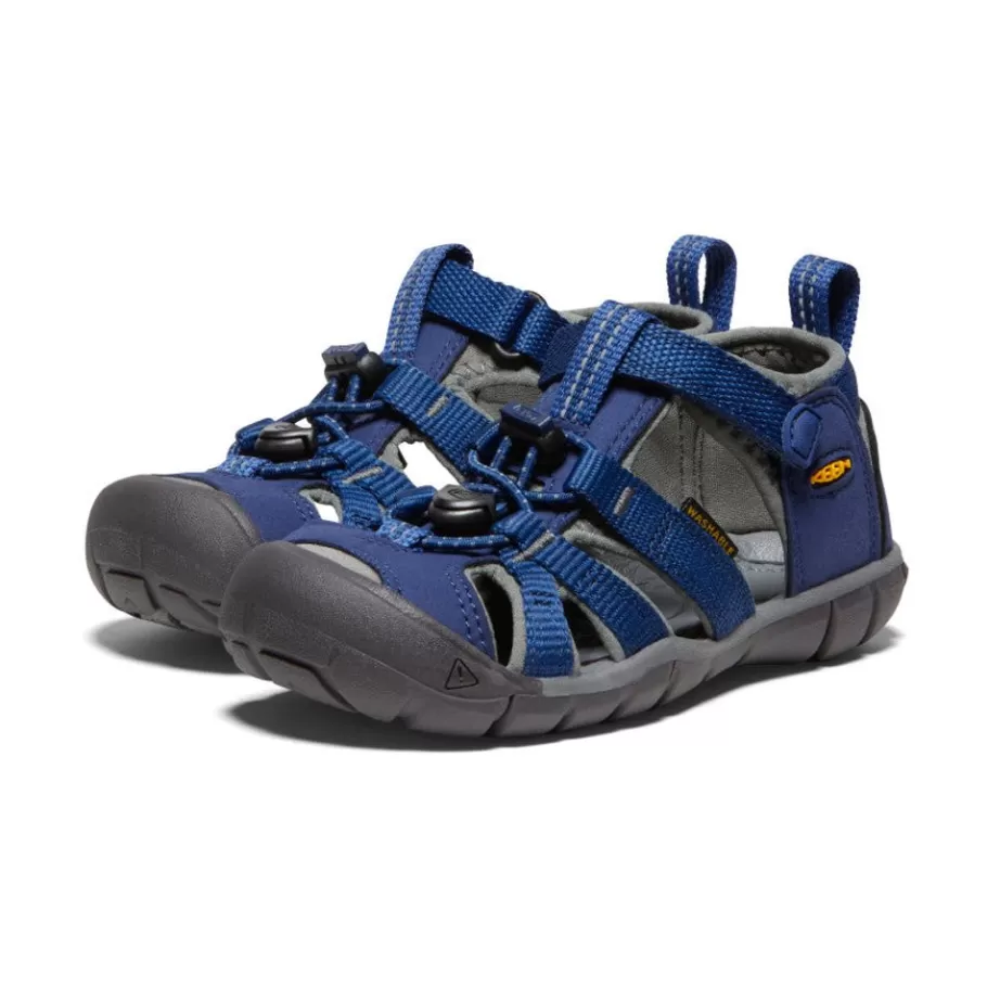 Kids KEEN Sandals-Little Kids' Seacamp Ii Cnx | Blue Depths/Gargoyle