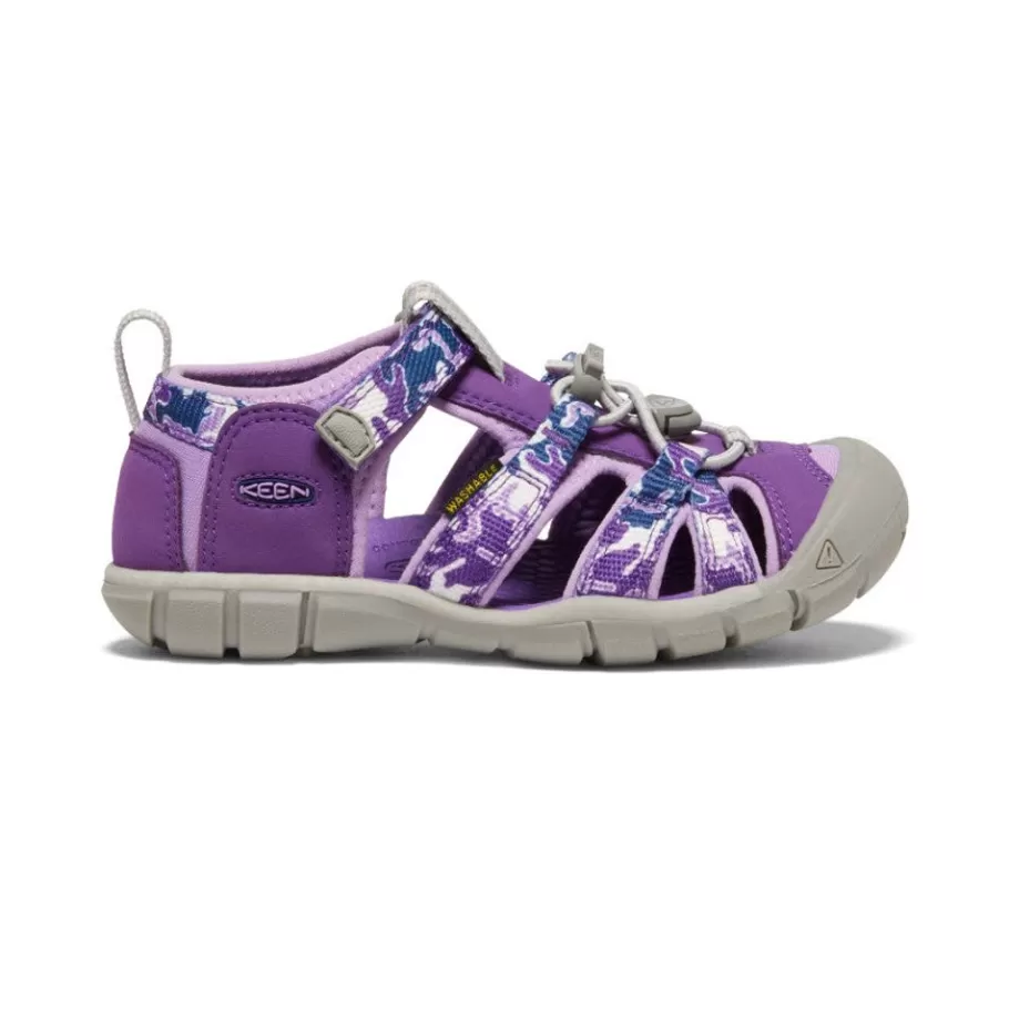 Kids KEEN Sandals-Little Kids' Seacamp Ii Cnx | Camo/Tillandsia Purple