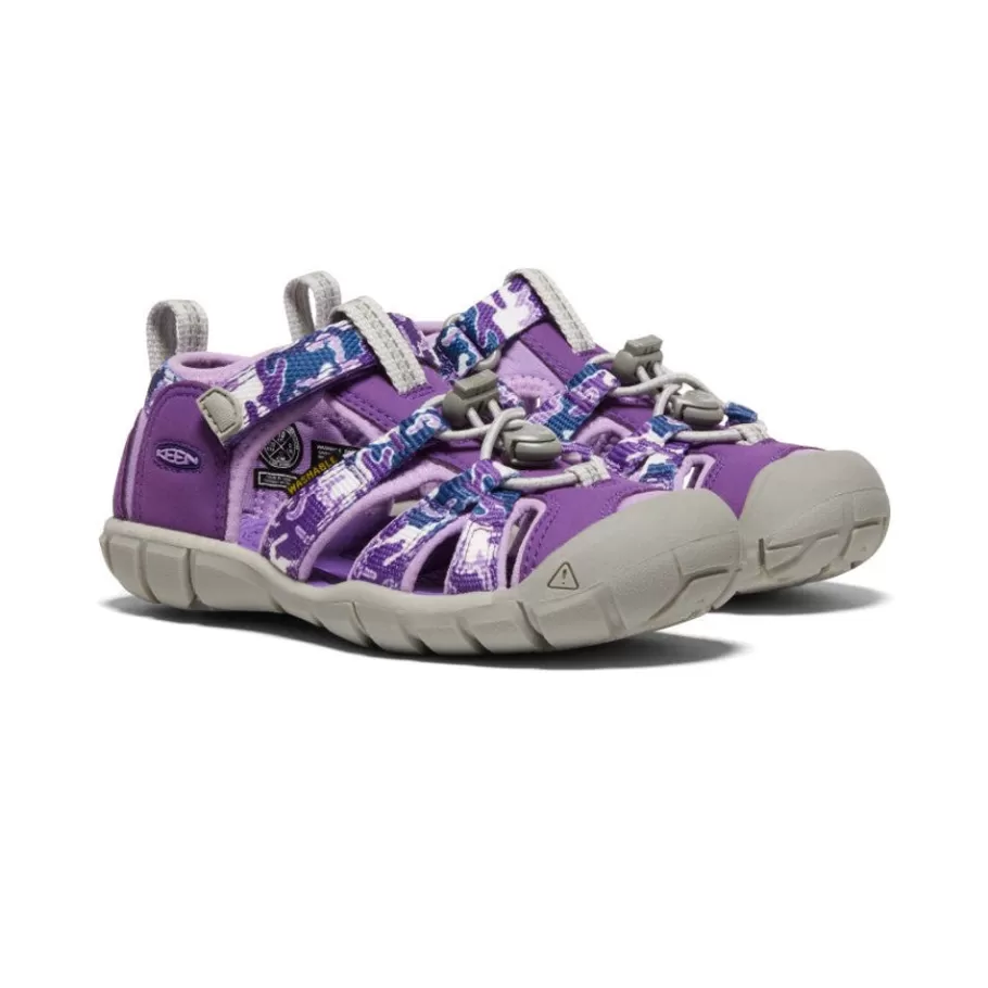 Kids KEEN Sandals-Little Kids' Seacamp Ii Cnx | Camo/Tillandsia Purple