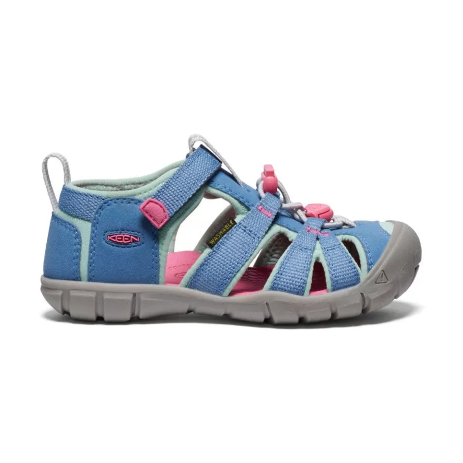 Kids KEEN Sandals-Little Kids' Seacamp Ii Cnx | Coronet Blue/Hot Pink