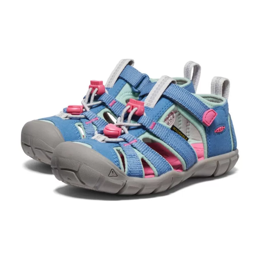 Kids KEEN Sandals-Little Kids' Seacamp Ii Cnx | Coronet Blue/Hot Pink