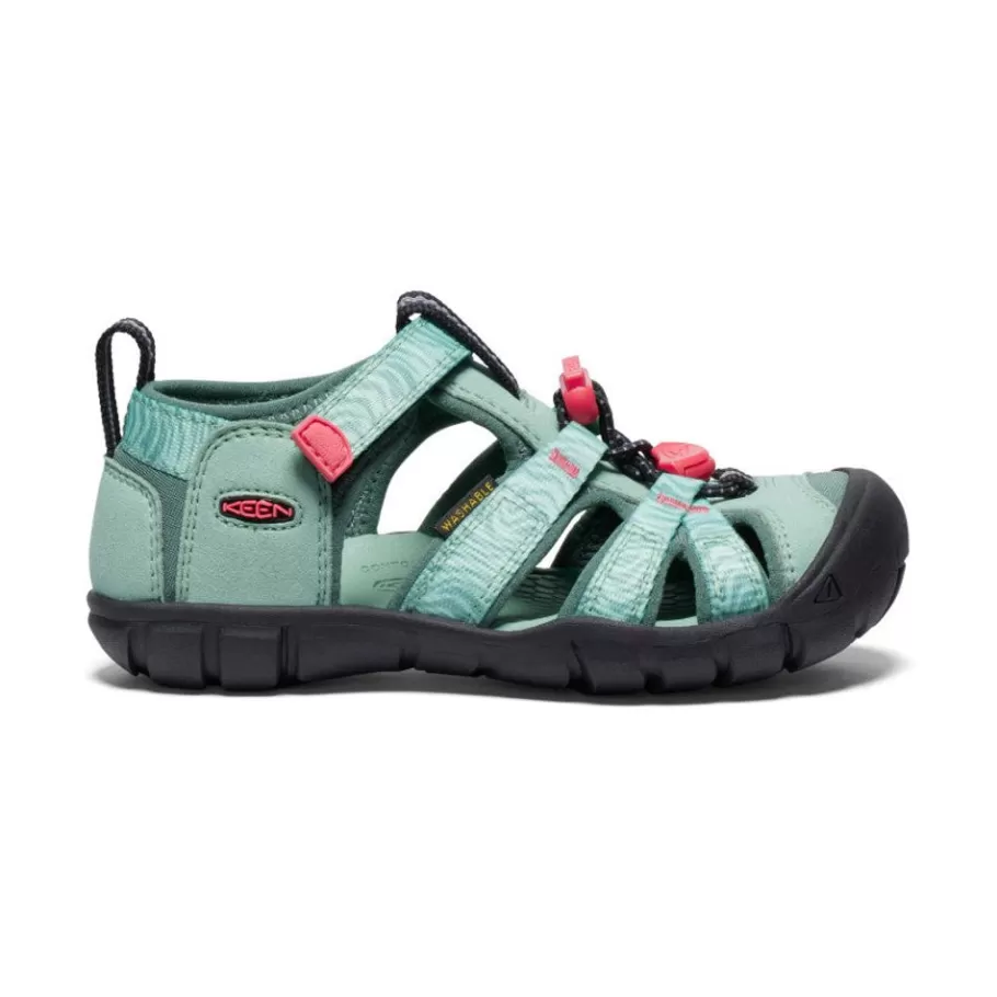 Kids KEEN Sandals-Little Kids' Seacamp Ii Cnx | Granite Green/Cayenne