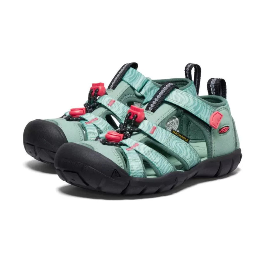 Kids KEEN Sandals-Little Kids' Seacamp Ii Cnx | Granite Green/Cayenne