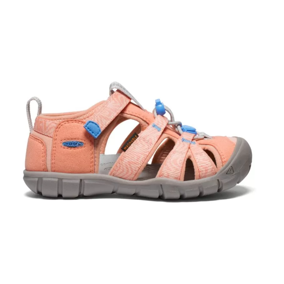 Kids KEEN Sandals-Little Kids' Seacamp Ii Cnx | Papaya Punch/Marina