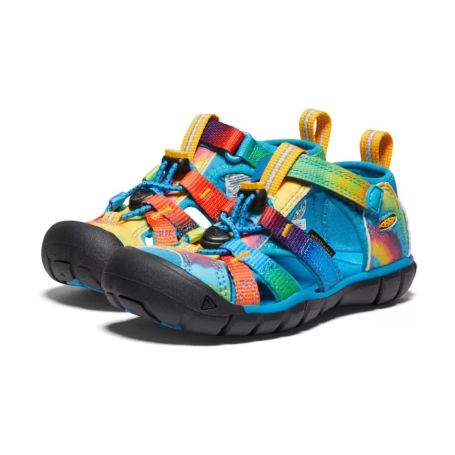 Kids KEEN Sandals-Little Kids' Seacamp Ii Cnx | Vivid Blue/Original Tie Dye