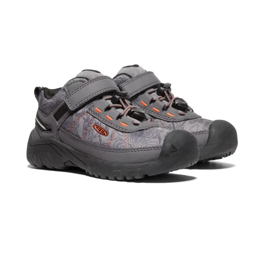 Kids KEEN Shoes-Little Kids' Targhee Sport Vent Shoe | Magnet/Scarlet Ibis