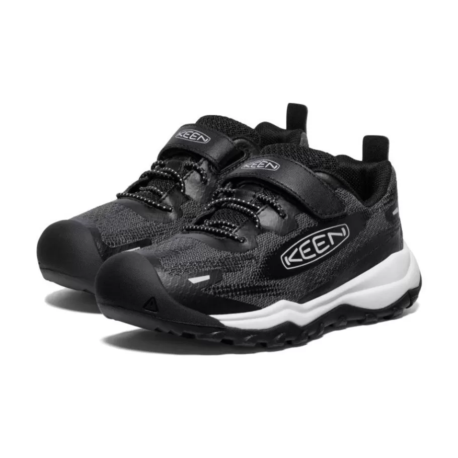 Kids KEEN Shoes-Little Kids' Wanduro Speed Hiking Shoe | Black/Vapor