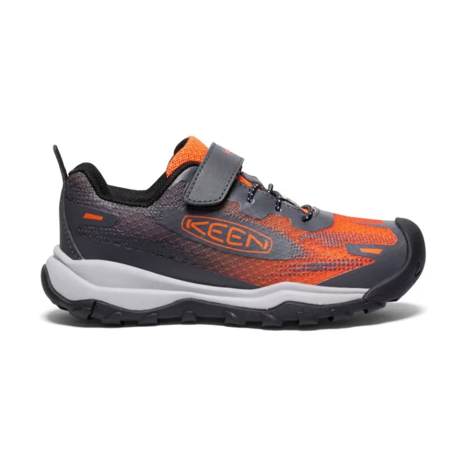 Kids KEEN Shoes-Little Kids' Wanduro Speed Hiking Shoe | Magnet/Scarlet Ibis