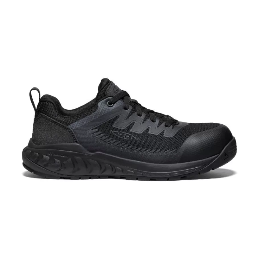 Men KEEN Work Boots & Shoes-Men'S Arvada Work Sneaker (Carbon-Fiber Toe) | Black/Black