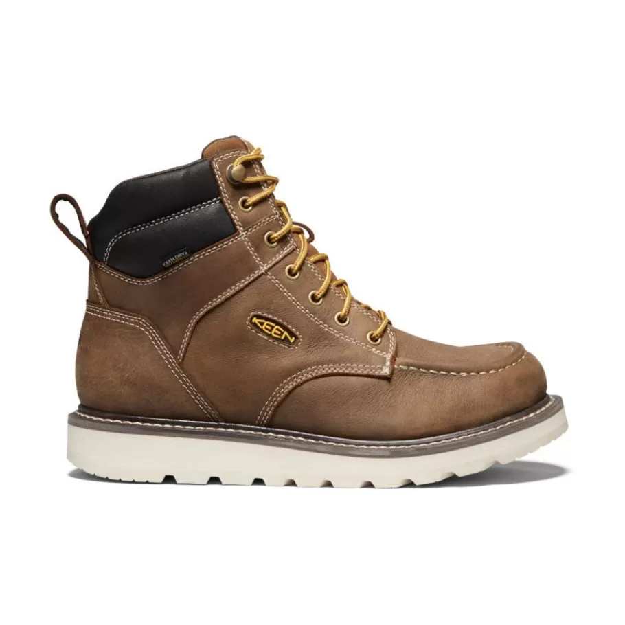 Men KEEN Work Boots & Shoes-Men'S Cincinnati 6" Waterproof Boot (Soft Toe) | Belgian/Sandshell