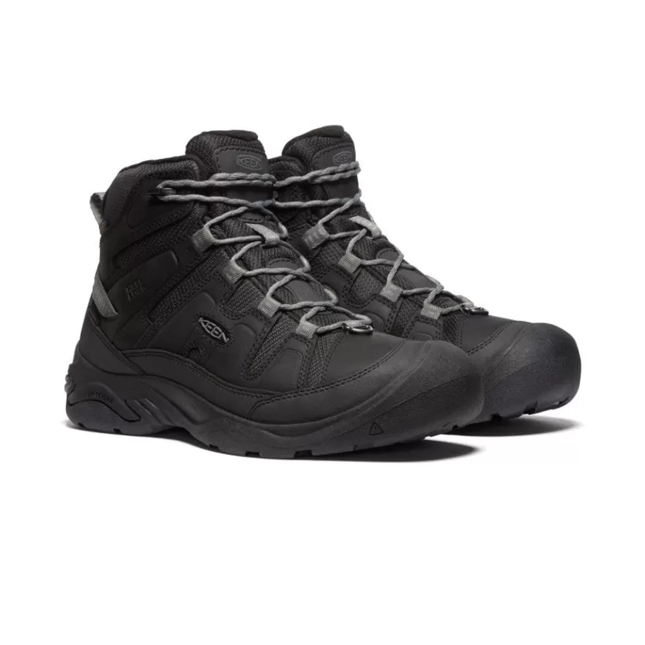 Men KEEN Boots-Men'S Circadia Polar Waterproof Boot | Black/Steel Grey