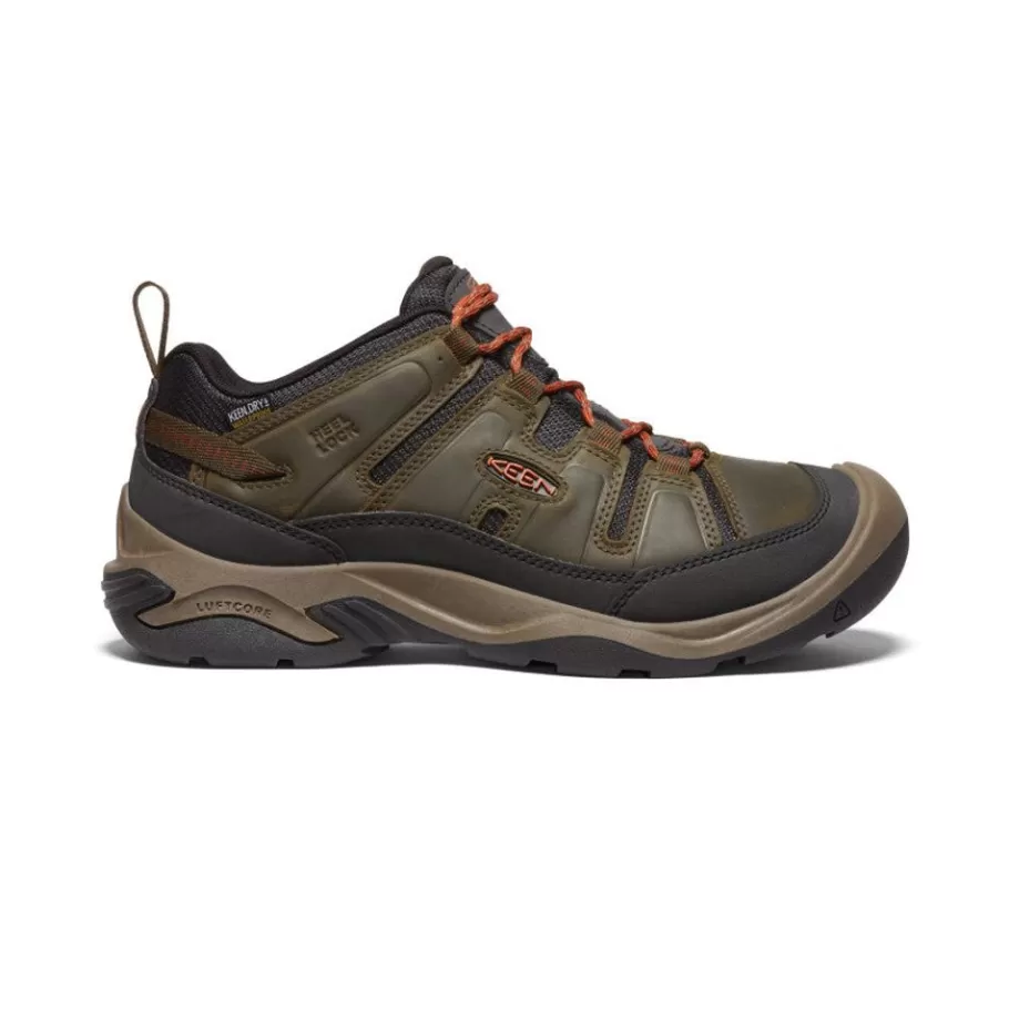 Men KEEN Shoes-Men'S Circadia Waterproof Shoe | Black Olive/Potters Clay