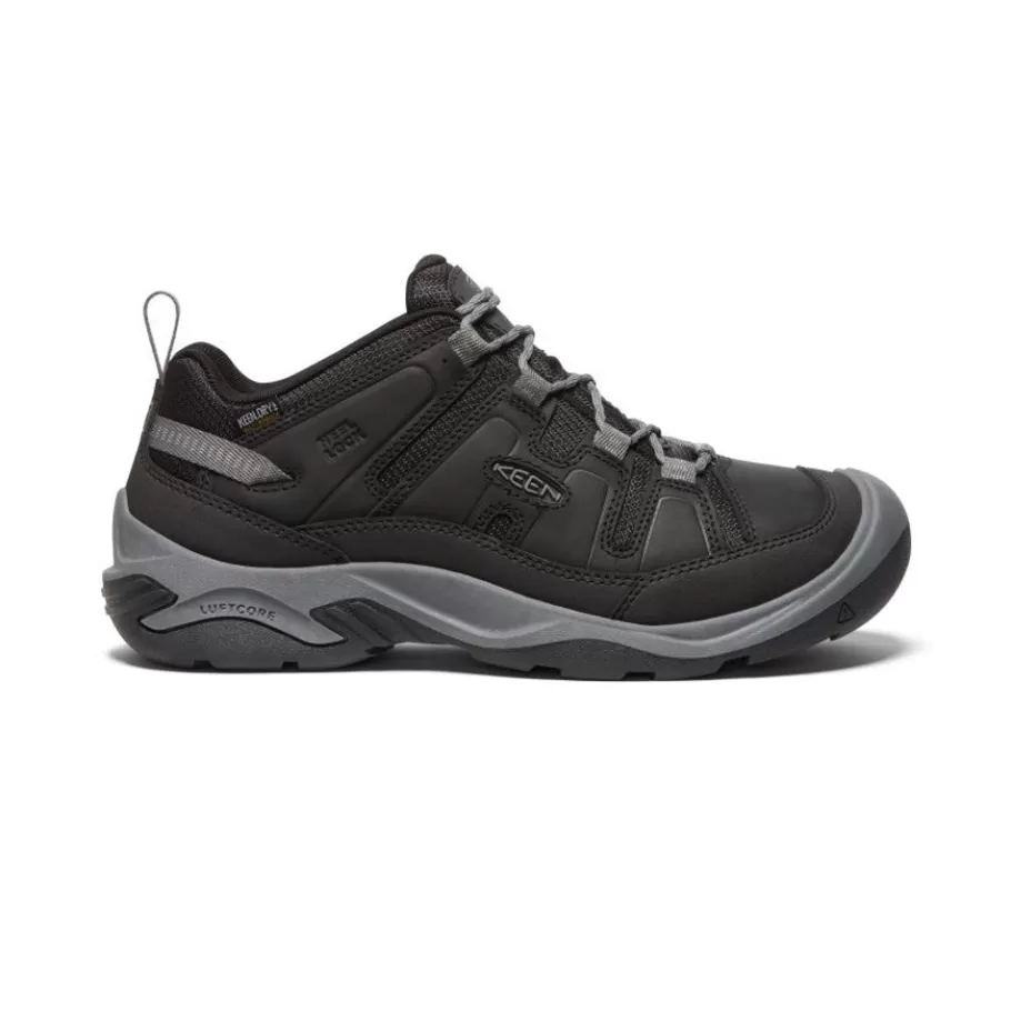 Men KEEN Shoes-Men'S Circadia Waterproof Shoe | Black/Steel Grey