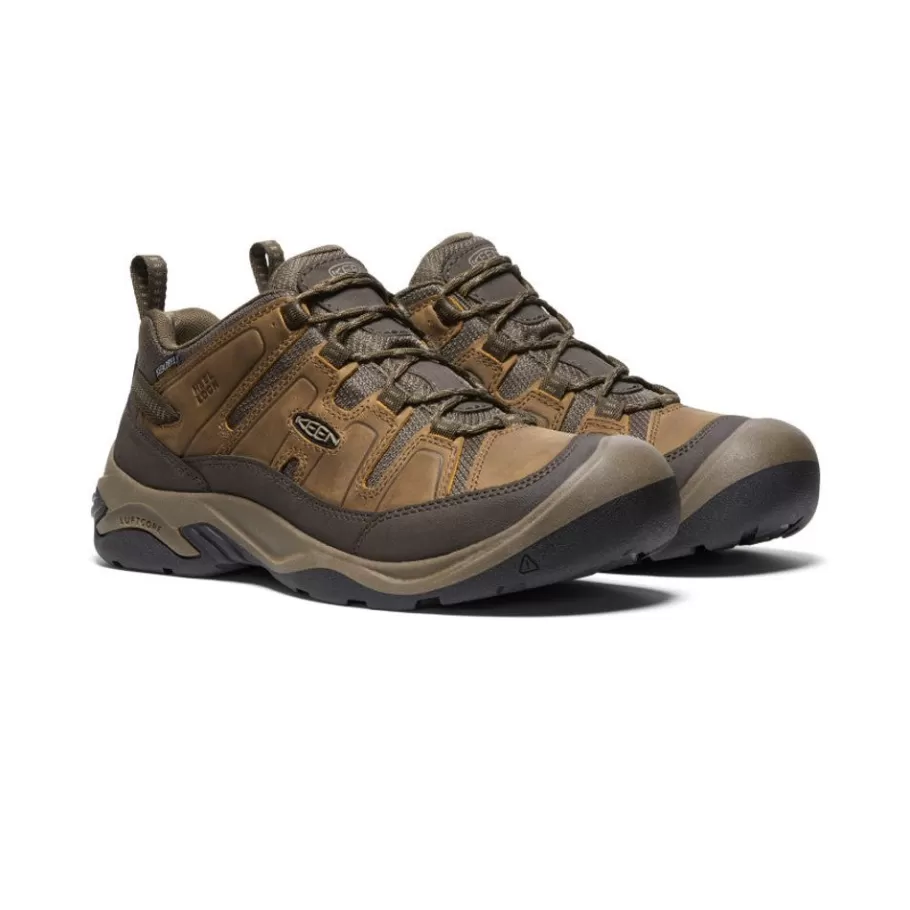 Men KEEN Shoes-Men'S Circadia Waterproof Shoe Wide | Shitake/Brindle