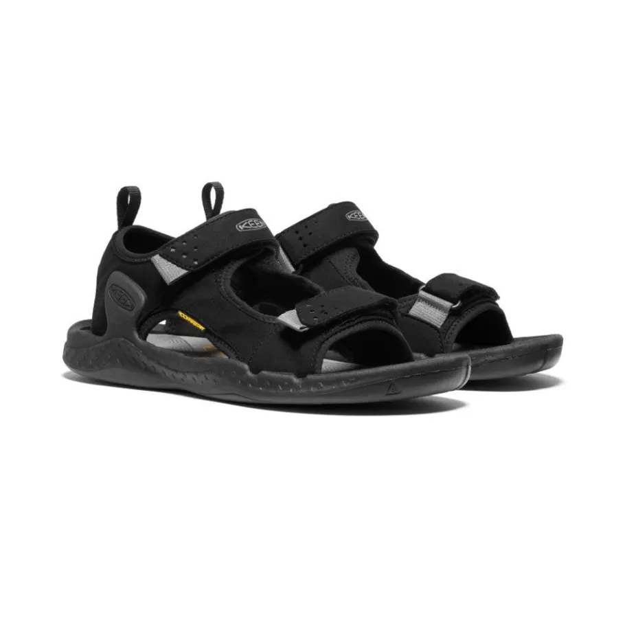 Men KEEN Sandals-Men'S Drift Creek Two-Strap Sandal | Black/Steel Grey