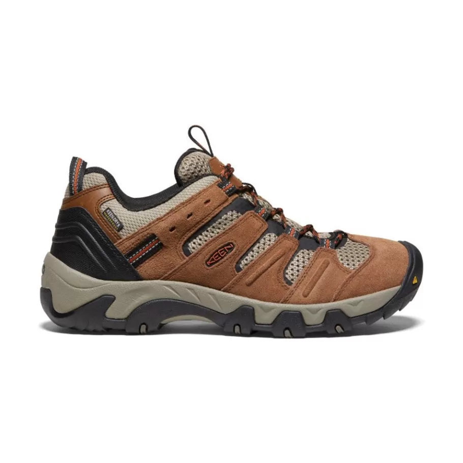 Men KEEN Shoes-Men'S Headout Waterproof Hiking Shoe | Bison/Fossil Orange