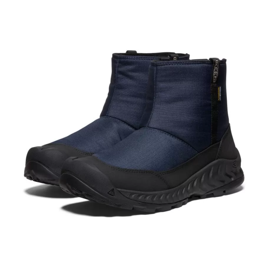 Men KEEN Boots-Men'S Hood Nxis Waterproof Winter Pull-On | Sky Captain/Black