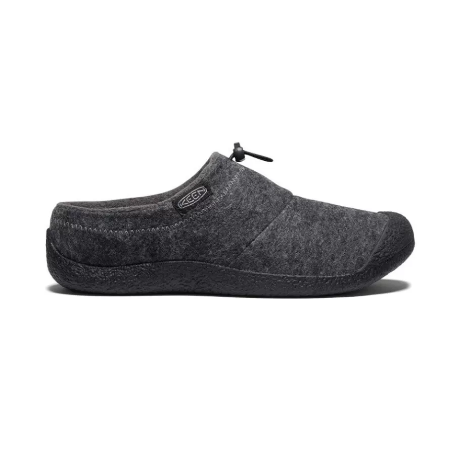 Men KEEN Slip-Ons-Men'S Howser Iii Slide | Charcoal Grey Felt/Black