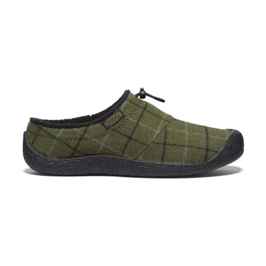 Men KEEN Slip-Ons-Men'S Howser Iii Slide | Dark Olive Plaid