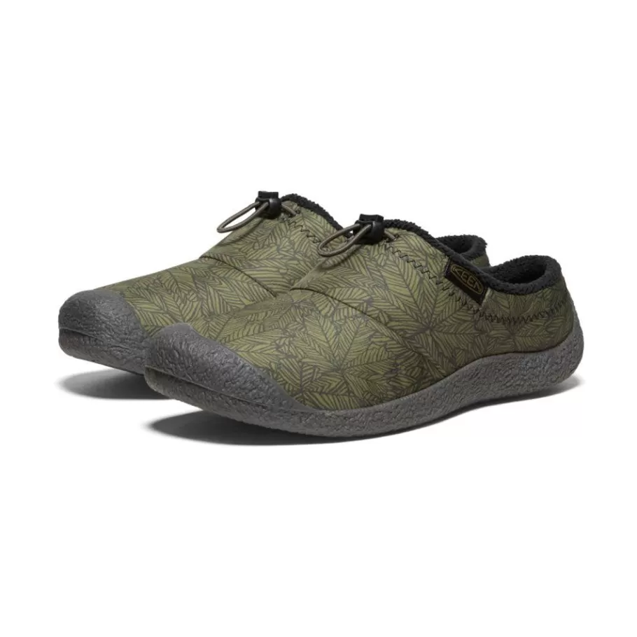 Men KEEN Slip-Ons-Men'S Howser Iii Slide | Olive Drab Leaf