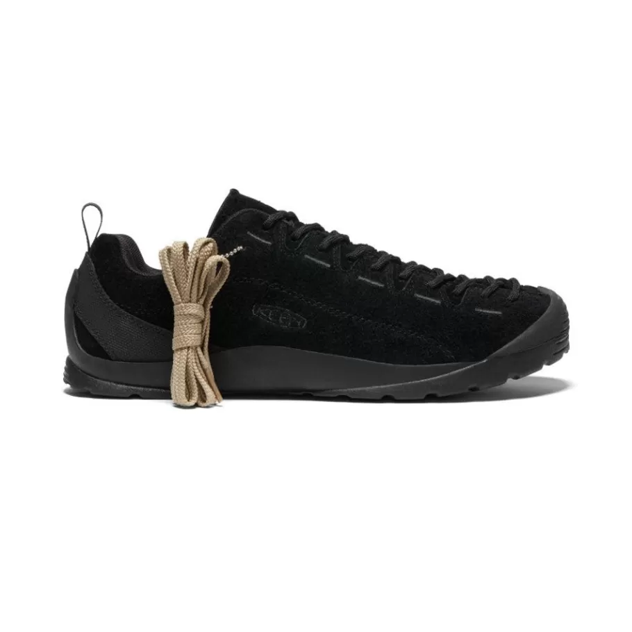 Men KEEN Shoes-Men'S Jasper Suede Sneakers | Hairy Black/Black